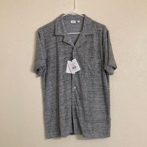 Onia terry cloth towel camp shirt